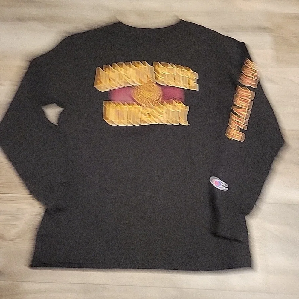 Arizona State‎ T-shirt YM 7-8 Black Sun Devils Long Sleeve Graphic Youth Tee